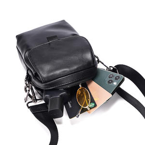 Borsa a tracolla singola da <span class=keywords><strong>uomo</strong></span> in <span class=keywords><strong>pelle</strong></span> Pu borsa a tracolla borse di marca alla moda borsa a tracolla da <span class=keywords><strong>uomo</strong></span> Casual di moda - Product Image 5