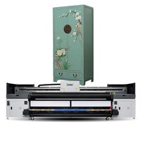 Locor impresión UV estiramiento techo película retroiluminada Banner máquina de impresión 1,8 m 3,2 M Konica Head UV híbrido impresora Plotter