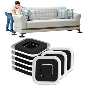 Glissières magiques pour meubles, forme carrée, glissière mobile avec patins en feutre - Product Image 1