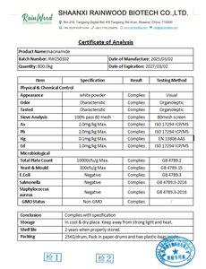 Hochwertiges Nahrungsergänzungsmittel Niacinamid-Pulver Nicotinamid - Product Image 2