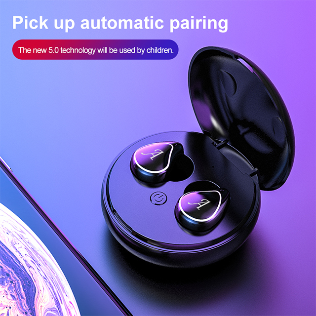 A4 Bluetooth Ecouteurs sans Fil TWS 5,0 avec etui de pantalla portátil Mic micrófonos HD Integre et hijo 3D ESTÉREO oreillettes