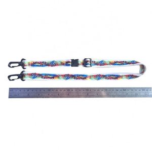 Custom Printed <b>Safety</b> Breakaway Polyester Nylon Phone & ID Card Holder Adjustable Shoulder Strap Promotional Lanyard - Product Image 3