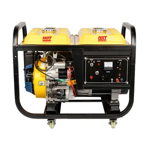 Haomai 13kw/14kw Portable Gasoline Generator Silent Open Frame with Wheels 3600 RPM Speed key and recoild starter