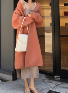 Nouvel arrivage <span class=keywords><strong>de</strong></span> pull épais long et chaud pour femme, manteau d'hiver et <span class=keywords><strong>de</strong></span> printemps tricoté - Product Image 2