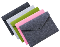 Pochette à boutons A4 en feutre, design Simple, pochette pour documents, porte-documents, dossier Portable