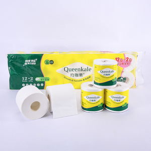 Papel Higiénico Absorbente y Biodegradable Queenkale, Hecho con Pulpa de Madera Virgen, para Uso en el Baño - Product Image 2