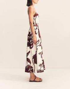 OEM Customize Fashion Floral Print Square Neck <strong>Maxi</strong> Slip <strong>Dress</strong> Summer Elegant Casual Vacation Beach Daily A-Line Long <strong>Dress</strong> - Product Image 4