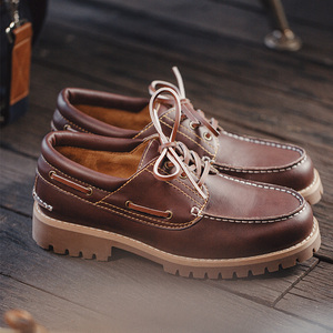 Scarpe Uomo di Tendenza Maden, Stile Nautico Retrò Britannico, con 3 Occhielli, Basse, Classiche da Lavoro, Invernali, RTS - Product Image 3