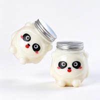 Botellas de Plástico PET Transparentes Desechables de 500 ml con Diseño de Animales de Dibujos Animados, Impresas con Serigrafía, Lindas Botellas de Panda para Té de Burbujas, Venta al por Mayor