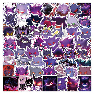 50 cái/túi thiết kế mới gastly gengar haunter có thể tháo rời Vinyl <span class=keywords><strong>Stickers</strong></span> cho Skateboard điện thoại máy tính xách tay trang trí - Product Image 1