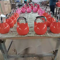 Shandong Minolta Fitness expérience équipement de Fitness Gym poids libre poignée galvanisée colorée Kettlebell