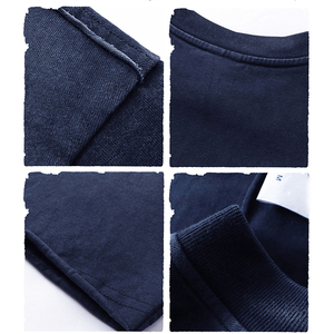 T-shirt unisexe en coton 100% délavé à l'acide, motif logo en gros, style hip-hop, surdimensionné, vintage - Product Image 5