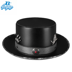 Unisex Brown <strong>Mad</strong> <strong>Hatter</strong> MagicTopper PU Leather Top <strong>Hat</strong> for Adults Character Style Ready to Ship for Outdoor Scenes - Product Image 3