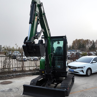 Livraison Gratuite Vente en Gros Mini-Excavatrice Compacte sur Chenilles de 4 Tonnes Moteur Fournisseur Direct Chine Stock Prêt Utilisation Agricole et Domestique