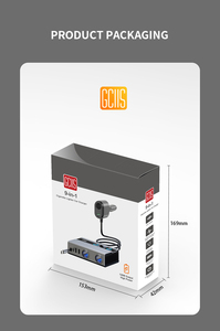 Hot Bán Gc11s 1 Cho <span class=keywords><strong>3</strong></span> Thuốc Lá Nhẹ Hơn Nhanh Chóng Sạc Xe Hơi Điện Áp Giám Sát 80Cm Pd Có Thể Thu Vào Cáp Khác Nhau - Product Image 6