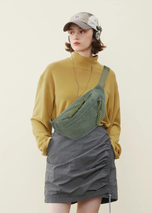 Marsupio a tracolla borse Casual a tracolla Multi Zip tasche con spalline regolabili da donna e da uomo borsa a tracolla in velluto a coste - Product Image 6