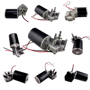 มอเตอร์เกียร์หนอน DC แรงบิดสูง 12V 24V 63 มม. 60W พร้อมแปรงถ่าน สำหรับเครื่องใช้ในบ้าน พัดลมเรือ - Product Image 1