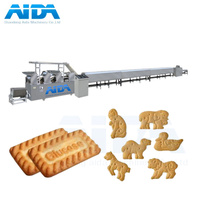 Four tunnel à gaz entièrement automatique haute capacité pour la production de sandwichs, cupcakes et sodas, avec stérilisateur alimentaire et pétrin pour la pâte