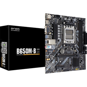เมนบอร์ด ONDA B650M-B สำหรับเดสก์ท็อป รูปแบบ M-ATX รองรับซีพียู AM5 รองรับการ์ดจอคู่ 8600G/7600X/7500F เมนบอร์ดคอมพิวเตอร์ B650M สำหรับเดสก์ท็อป - Product Image 1