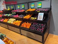 Groente-En Fruitrek Met Drie Niveaus, Ruime Producten Met Grote Capaciteit, Winkelrekken En Fruitschappen