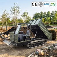 Camion benne sur chenilles de 5 tonnes avec bras d'excavatrice, benne hydraulique, pour l'exploitation minière, la construction de vergers, directement de l'usine