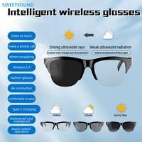 Lunettes Audio Intelligentes : Appel Audio, Contrôle Tactile en Temps Réel, Microphone, Chargement Type-C, Lunettes IA