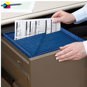 Tăng cường 21 túi thư kích thước màu xanh hải quân Thẻ Chứng Khoán tập tin A-Z chỉ số mở rộng tài liệu tập tin - Product Image 4