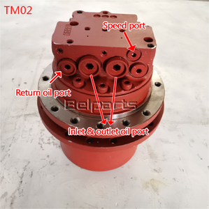 Ensemble moteur de translation hydraulique Pel-Job EB150 XR XTV pour mini-excavatrice, pièces de rechange PHV-2B MAG18VP-220 TM02 - Product Image 6