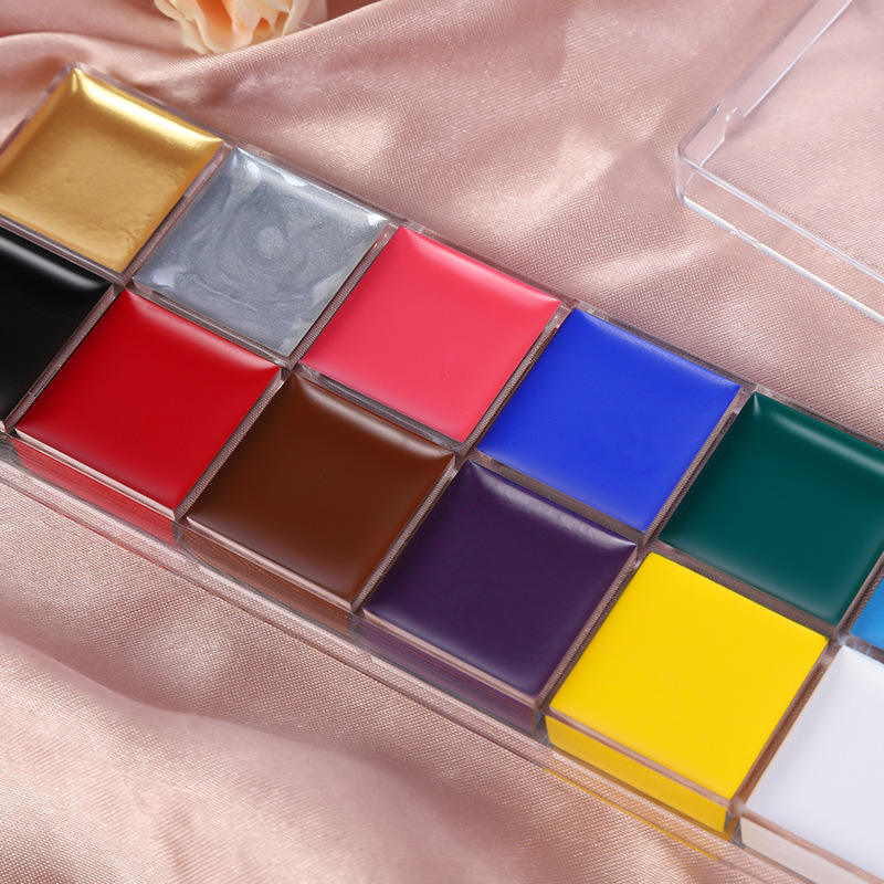 Peintures à l'huile 12 couleurs avec pinceau et palette gratuits