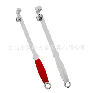 Adjustable Wrench 397mm Metric Industrial Grade Ratcheting Anti-Slip Handle Open End Tool - Product Image 2