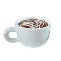 Grande sculpture en fibre de verre en forme de tasse à café pour montage mural en vitrine, décoration murale pour l'accueil des clients en magasin