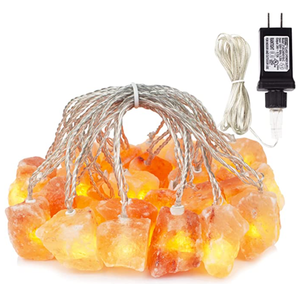 Lampada di sale dell'himalaya lampada di cristallo di sale di roccia guarigione naturale 100% genuino ringraziamento natale lampada da parete sale dell'himalaya - Product Image 1