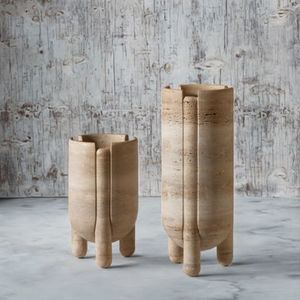 Jarrón de Mesa de Tres Patas de Mármol de Nueva York, Estilo Vintage Francés, Wabi-Sabi, de NANWEI, Decoración Moderna para el Hogar de Fujian - Product Image 2