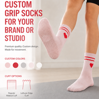 Chaussettes de yoga antidérapantes pour femmes, chaussettes de Pilates respirantes, chaussettes de danse et de fitness, chaussettes de yoga personnalisées avec logo