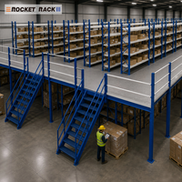 Estanterías de Entrepiso Personalizadas para Almacenamiento Industrial, Plataforma de Acero de Múltiples Niveles con Capas Metálicas