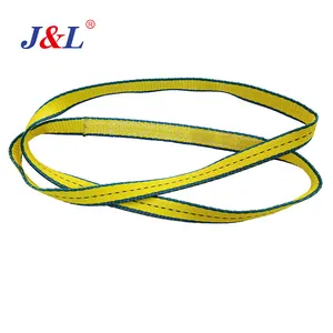 Julisling Webbing Sling Belt 1600ibs-19200ibs Webbing Sling Textile Tape Lifting Slings Belt Crane Flat Polyester Nylon