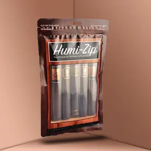 Personalização Impressão Umidade Tabaco Charuto Sacos Ziplock Charuto Humidor Saco De Embalagem Charuto Viagem Umidade/Saco Umidificador