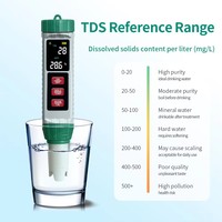 Nouveau design, moniteur de qualité de l'eau portable 5 en 1 PH/EC/TDS/SALT/TEMP, sonde remplaçable pour piscine