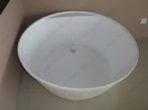 Baignoire autoportante ronde de luxe, <span class=keywords><strong>jacuzzi</strong></span> Hydro Jet Air Bubble Surround massages baignoires - Product Image 6