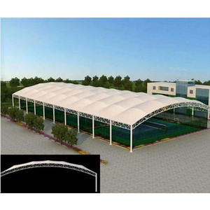 Toit de stade en membrane tendue à structure en acier pour écoles et sites sportifs, structures tendues pour couvertures de terrains de basketball, toitures tendues - Product Image 2