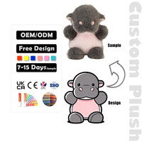 Peluche personnalisée de 15 cm, super douce, en forme de dauphin, de tortue, de pingouin, jouet en peluche, rembourrage en coton PP, doublure en maille, pour cadeau d'anniversaire