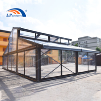 Nouvelle Tente Chapiteau Atrium de 15m à Portée Libre avec Dentelle en Fer Attrayante pour Traiteur de Mariages de Luxe en Afrique