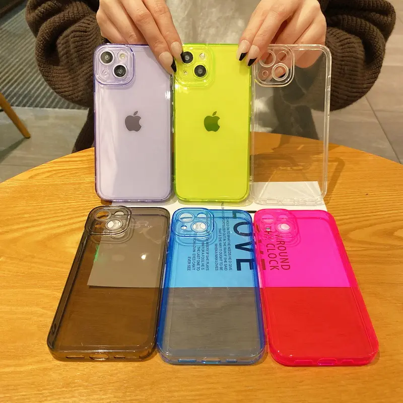 Japan fluor zierende helle bunte Handy hülle Zubehör Abdeckung für iPhone SE X XR XS 13 12 11 Pro Max 6 6s 8 7 Plus Abdeckung