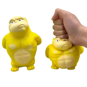 Juguete Antiestrés de Mono Amarillo, Peluche Suave de Rebote Lento para Niños de 2 a 4 Años, Unisex, de Plástico - Product Image 5