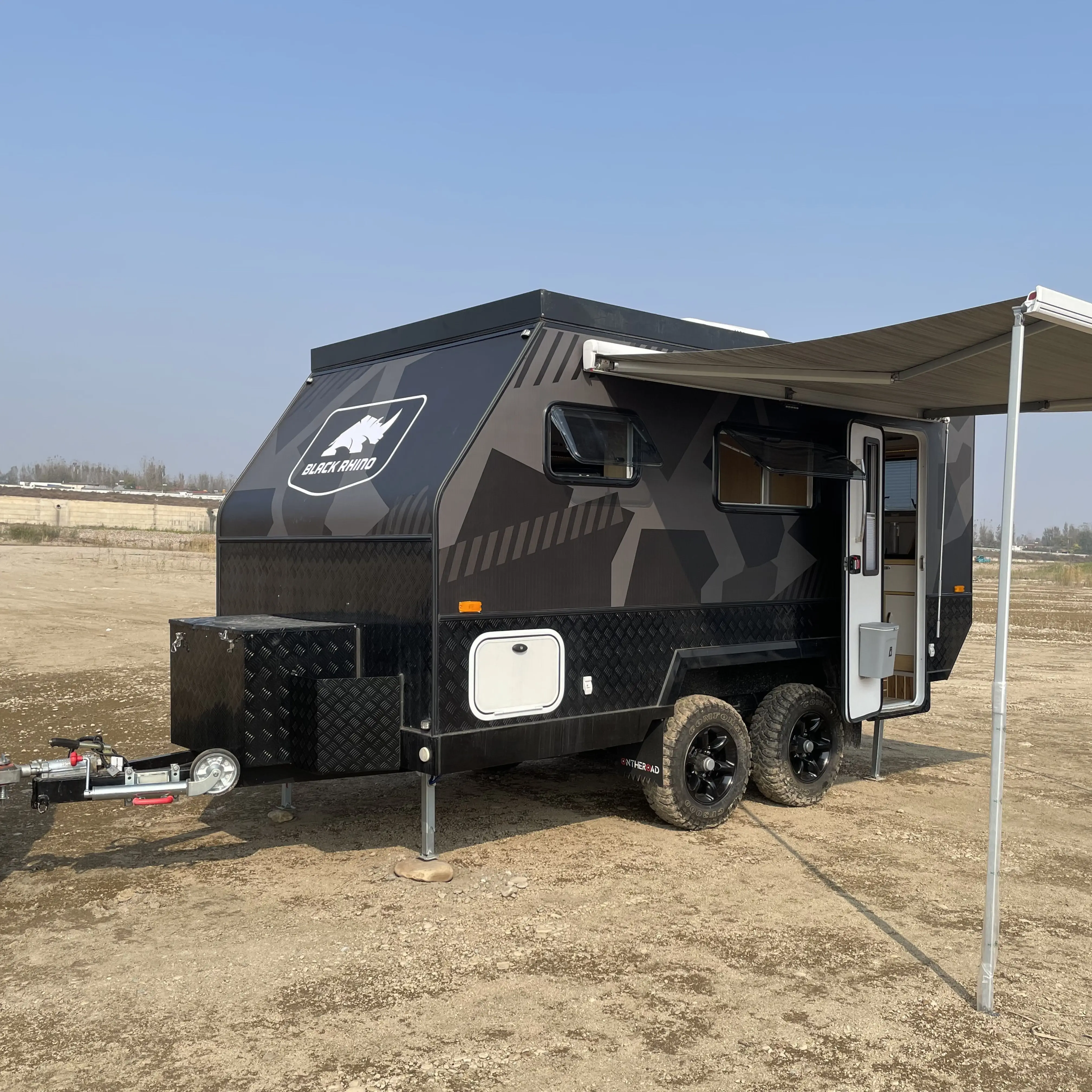 Customizable T12 Portable Mini Caravan Touring Car off Road RV Motorhome Camper Camping Travel Trailer with Bathroom