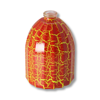 Bouteille de parfum OEM personnalisé soufflé à la main rouge jaune bouteille de recharge de parfum en verre 50 ml bouteille de parfum personnalisée