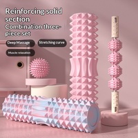 Gadget de massage roulant en forme de lune, bâton de yoga, rouleau en mousse solide pour la maison, équipement pour la relaxation des jambes