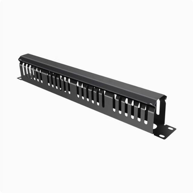 Factory Price 19 Inch 1U Horizontal Metal Cable Manager 24 Port 48 Solt Telecom Parts High Quality Telecommunications Product