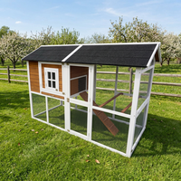 Cages en bois d'extérieur, grand enclos pour poules, cage en bois pour poulailler