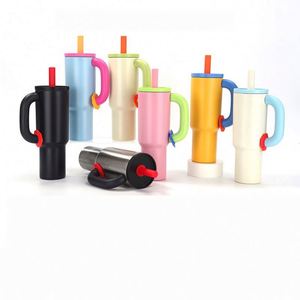 Gobelet en acier inoxydable avec couvercle et paille, gobelet à café isolé de 40 oz, tasse à café de voyage, vente en gros - Product Image 1